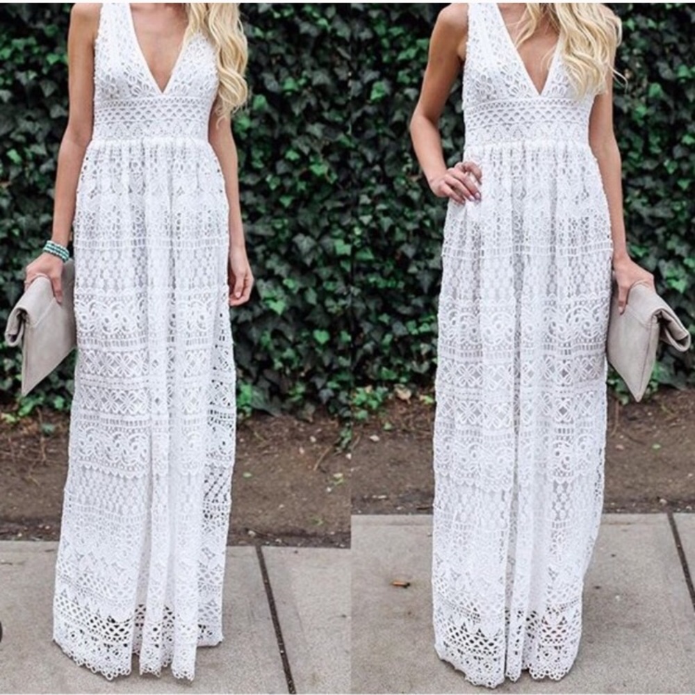White Lace Maxi
